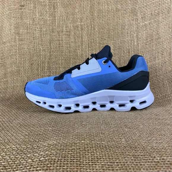 🛑SOLD🛑   ON CLOUD running shoes On Cloudstratus 2.0 blue black cloudtec size 8 - Picture 5 of 10